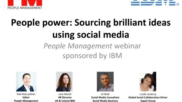 PM Webinar - People power: Sourcing brilliant ideas using social media смотреть онлайн
