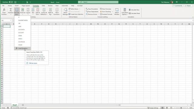 Excel 365 v Excel Online - Formulas Tab | Technology Education смотреть онлайн