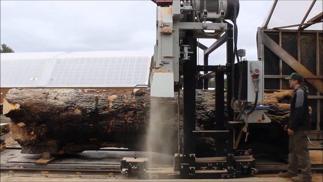 Sawing Big leaf Maple Log at Berkshire Products смотреть онлайн