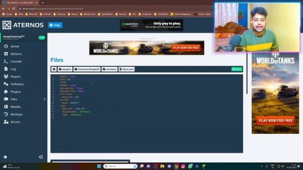 How To Add Money And Shop in Aternos Server | Economy Shop Gui Plugin Aternos | EssentialsX Plugin