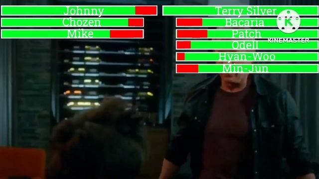 Johnny, Chozen and Mike vs Sensei's with healthbars Cobra Kai Season 5 (Part 1) смотреть онлайн