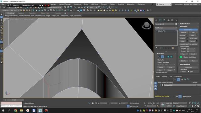 Чампфер на внутренний угол