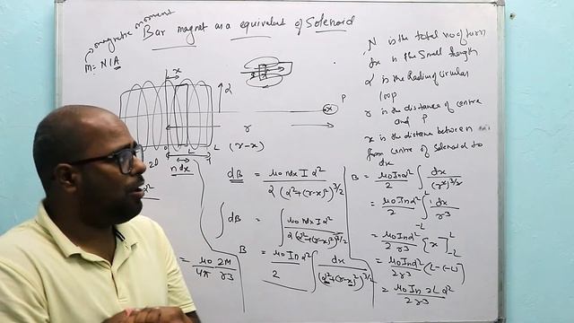 Bar magnet as an equivalent solenoid class 12th physics |Dipole in a uniform magnetic field class 1 смотреть онлайн