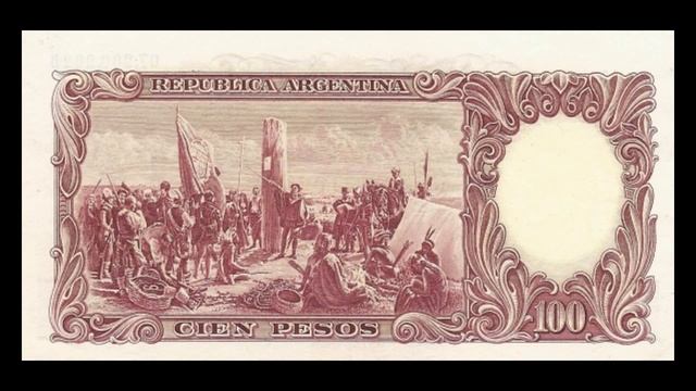 All Argentine Peso Moneda Nacional Banknotes - 1954 To 1968 San Martin Issues