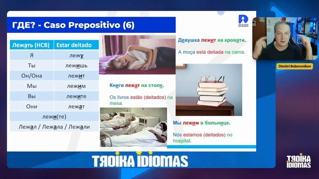 Aula de RUSSO: Verbo ''estar deitado'' - Verbo Russo смотреть онлайн