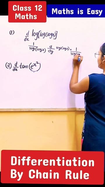 Differentiation Class 12 | Differentiation by Chain Rule #fun #ashortaday #mathsiseasy #shorts #jee смотреть онлайн