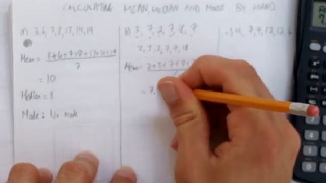 CALCULATING MEAN MEDIAN AND MODE BY HAND смотреть онлайн