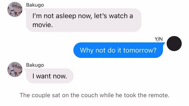 Bakugo x Y/N - Definitely Not Jealous | BNHA Texts смотреть онлайн