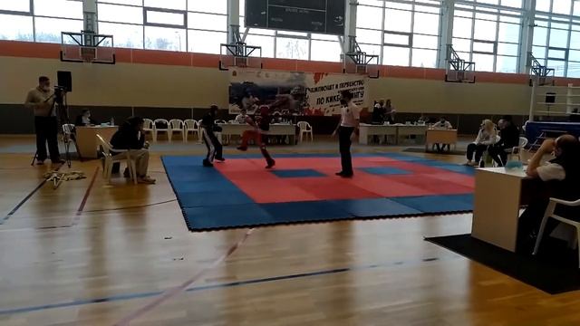 Адамия Георгий (Красный Угол)-Вельберг Вова (Синий Угол), Первенство Края Финал Лайт Контакт 1 раун