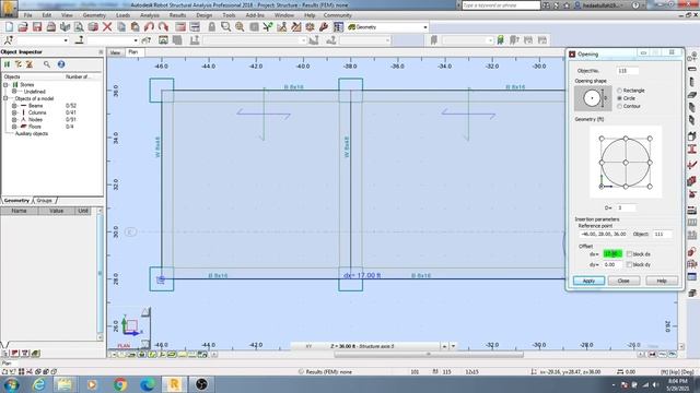18. Autodesk Robot Structural Analysis professional Tutorials | Creating floor openings смотреть онлайн