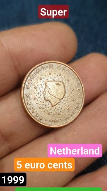 5 Euro Cents 1999 Netherland #ytshorts #rarecoins #coins смотреть онлайн