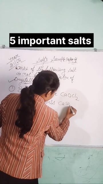 5 important 👍 salts 💯#class10 #class10science #study #chemistry смотреть онлайн