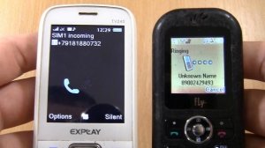 Incoming call & Outgoing call at the Same Time  Fly V70 + Explay TV240