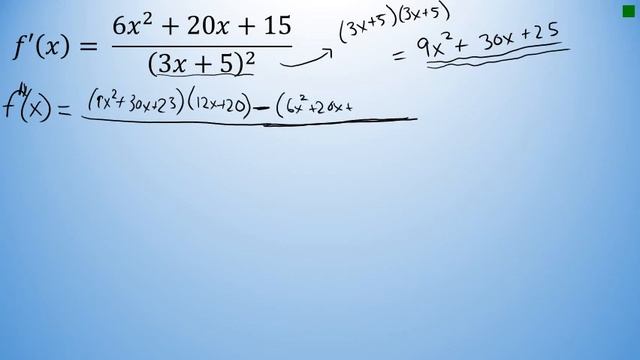 Calculus - Finding the Second Derivative of a Quotient Using the Quotient Rule смотреть онлайн
