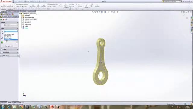 Yakın Kampüs SolidWorks Krank Biyel Mekanizması 2 Biyel Kolu смотреть онлайн