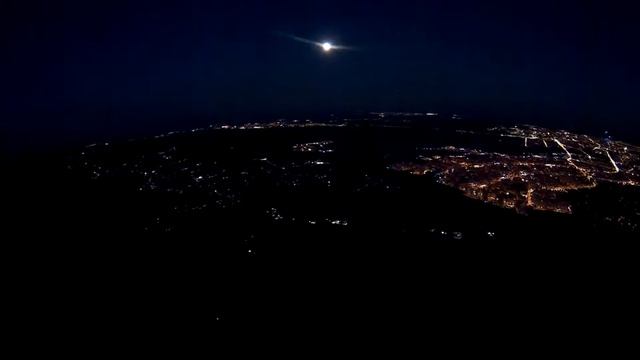 FPV.Вечерний Киев с высоты 1км.