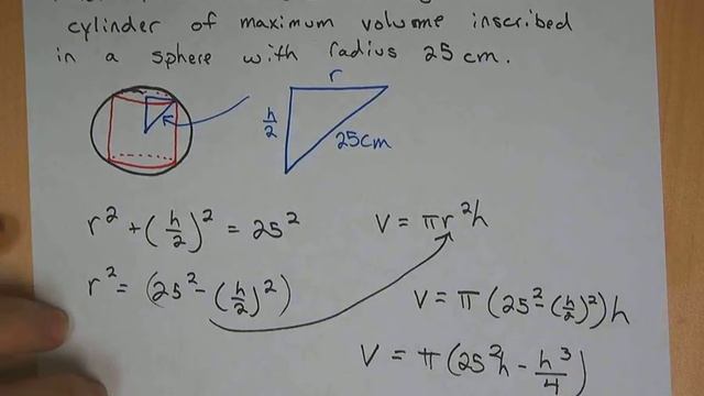 Calculus: Right Circular Cylinder Inscribed in a Sphere смотреть онлайн