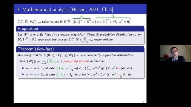 Pascal Helson - Slow-fast and long time behaviour analysis of a neural network with stochastic STDP смотреть онлайн