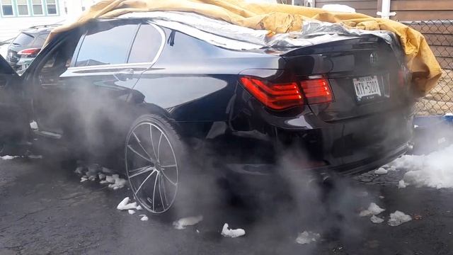 bmw 750li exhaust sounds смотреть онлайн