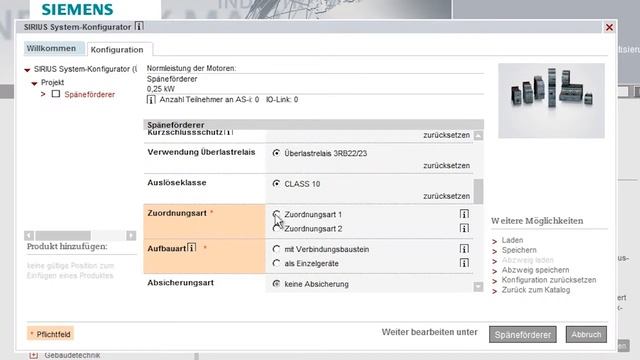 SIRIUS Innovation System Configurator смотреть онлайн