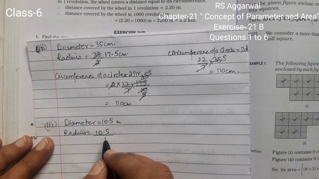 Class-6|Chapter-21|"Concept of Perimeter and Area"|RS Aggarwal |Exercise-21B|Questions 1 to 6 смотреть онлайн