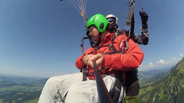 Tandem paragliding Andelsbuch, Austria │ Тандемные полеты Андельсбух, Австрия смотреть онлайн