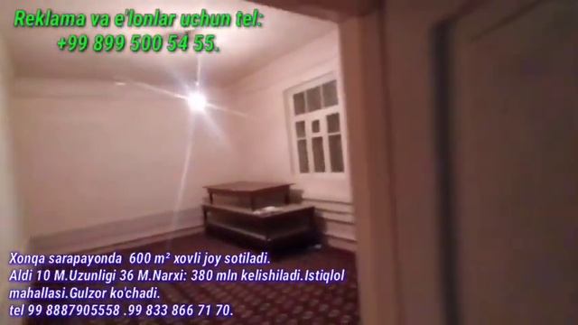 600 КВ м алди 10м узинос 36 м хонко с 99899 5005455 илхом смотреть онлайн