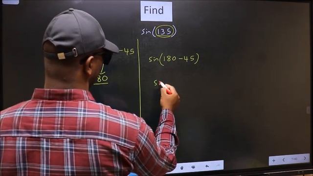 Find trigonometry angle sin(135) = ? смотреть онлайн