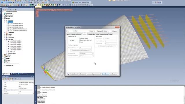 Nonlinear Materials In Femap