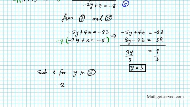 Solving 3x3 systems by elimination Ti-83 Matrices algebra 2 precalculus substitution смотреть онлайн