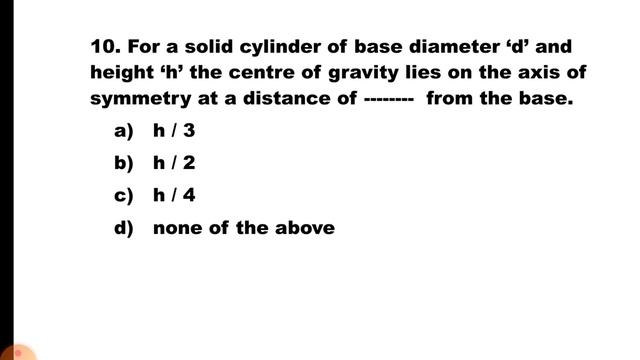 MCQs on CENTROID and CENTRE of GRAVITY смотреть онлайн