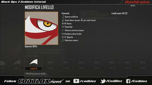Hashirama Eye in Sage Mode - Cod Black ops 2 Emblem tutorial смотреть онлайн