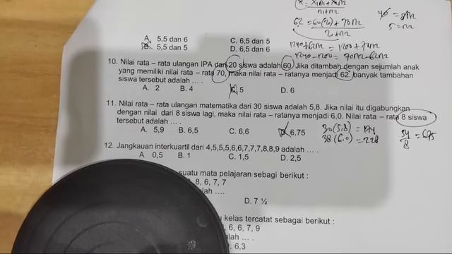 [FuLL] SOAL ULANGAN STATISTIKA