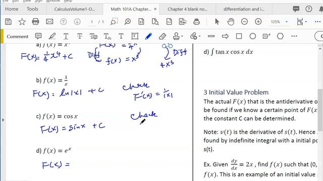 Openstax Calculus Ch 4.10 part 1 Antiderivatives смотреть онлайн