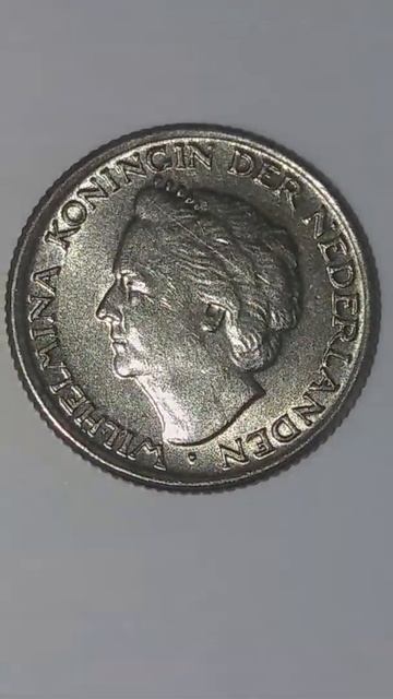World Coins Netherlands 10 Cents 1948. Obverse Side.