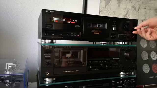 SONY TC K-515S compact cassette deck after recovery. смотреть онлайн
