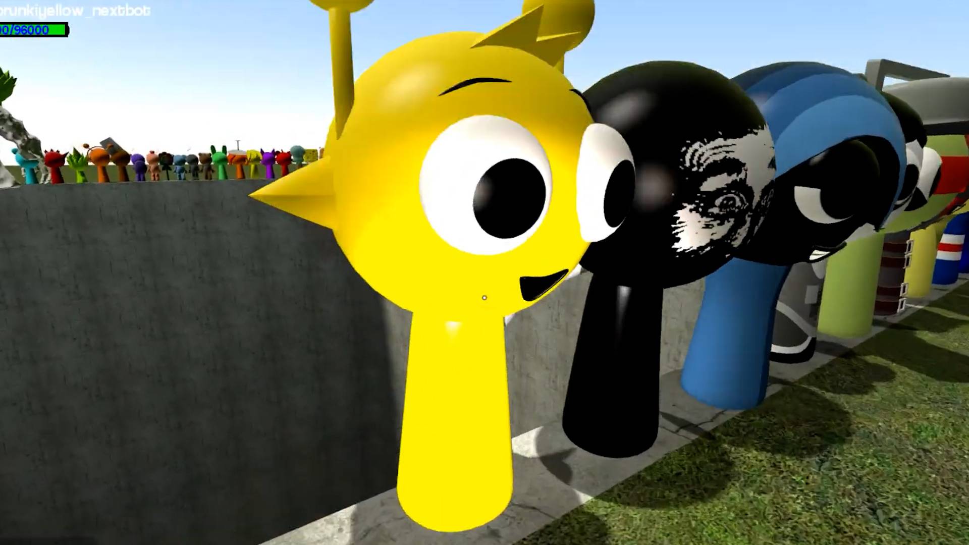 СПРУНКИ И МОНСТРЫ ЛЕТЯТ В ОГРОМНУЮ ЯМУ В ГАРРИС МОДЕ смотреть онлайн