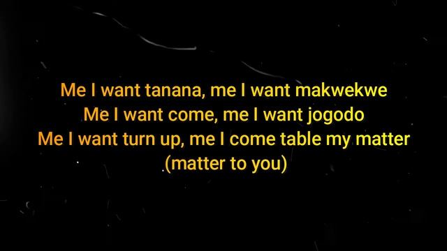 DAVIDO FT TIWA -  TANANA (Lyrics Video)