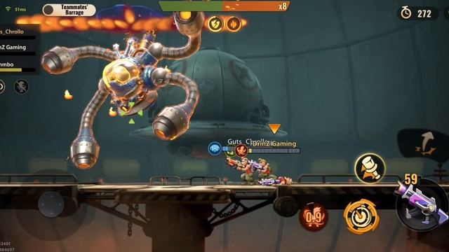 MetalSlug Awakening : joint operation mode : Firefly Magnetic guard boss battle смотреть онлайн