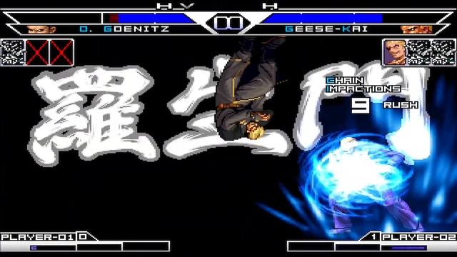 [KOF Mugen] Goenitz Team Vs Geese Howard Team