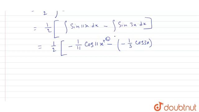 Show that : `int cos 7 x sin 4x dx = 1/6 cos 3x - 1/22 cos 11x + c ` смотреть онлайн
