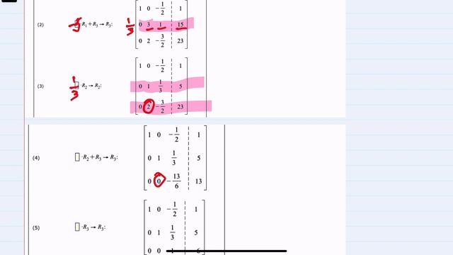 Completing Gauss-Jordan elimination with a 3x3 matrix смотреть онлайн