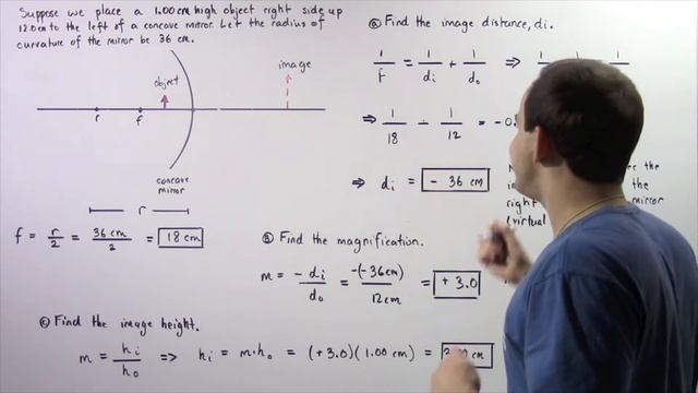 Concave Mirror Example # 2