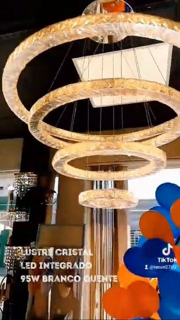LUSTRE CRISTAL 4R LED INTEGRADO 95W 3000K смотреть онлайн