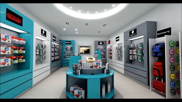 Electronics shop (3D max, V-ray) смотреть онлайн