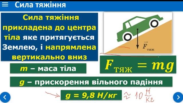 Фізика 7 клас. Сила тяжіння. Вага тіла. Невагомість (Урок 37)
