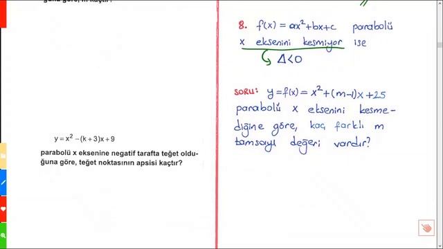 Parabol-2 ( YKS Matematik Ve 10.Sınıf )