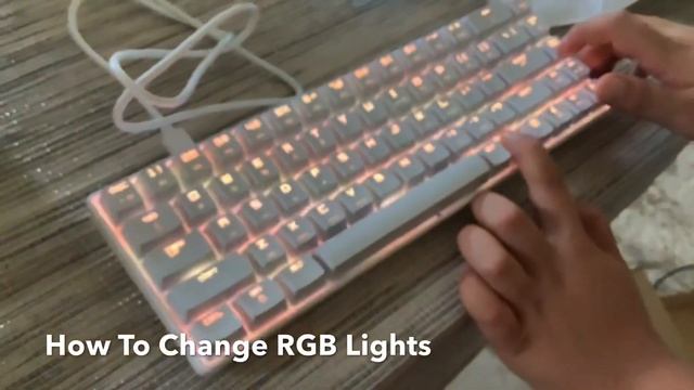My new keyboard and mouse MK14 review(how to change lights) смотреть онлайн