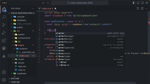27 Query Supabase from Vue.js Script Setup
