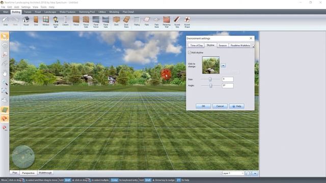 Realtime Landscaping Architect -Настройки и работно поле